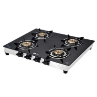 Black Pearl Plasma Four Burner Toughened Glass Gas Stove