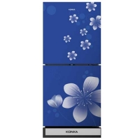 Konka KRT-180GBTMW-BLUE (2-Door, Upper Freezer, Glass Door) Refrigerator
