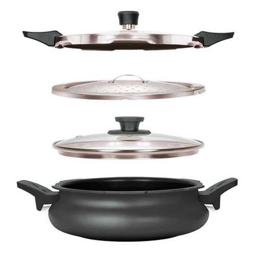 Pigeon All In One Super Cooker - Hard Anodized - 5Ltr - Induction Base