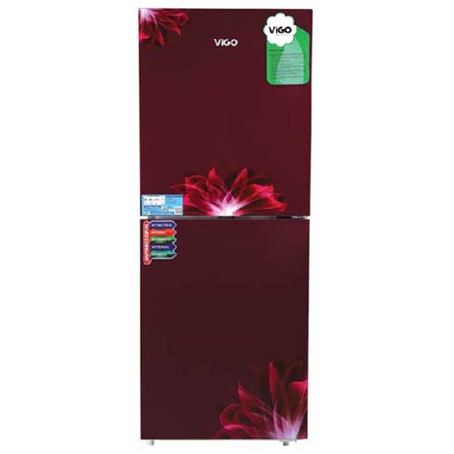 Vigo GD Refrigerator RE-252 L Red Flower-BM
