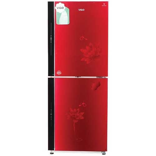 Vigo GD Refrigerator VGO-290G Red Flower