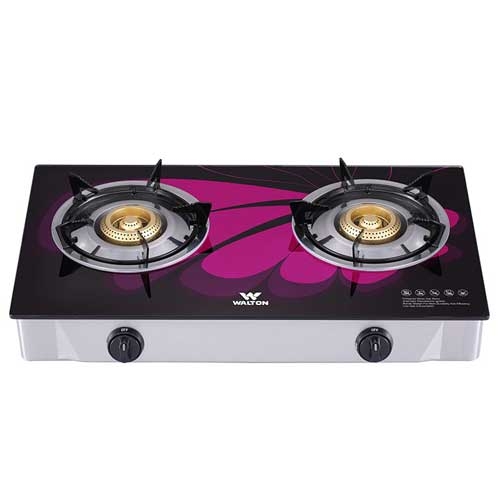 Walton WGS-GHT1 (NG) PURPLE WING Glass Top Double Burner